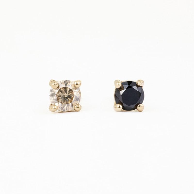 

CETTRE 14k Diamond Moie Piercing (2colors) Black Diamond
