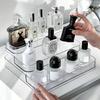 Perfume storage box-Cosmetic storage box, sturdy transparent rack, suitable for kitchen and bathroom countertop cabinet storage