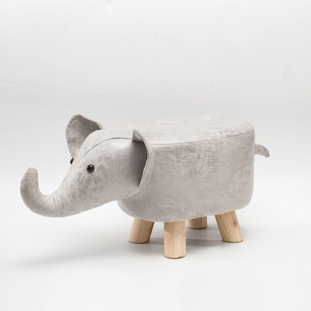 Creative Stool Children Nordic Style Porch Cartoon Shoe Changing Small Stool Living Room Wooden Animal Low Stool