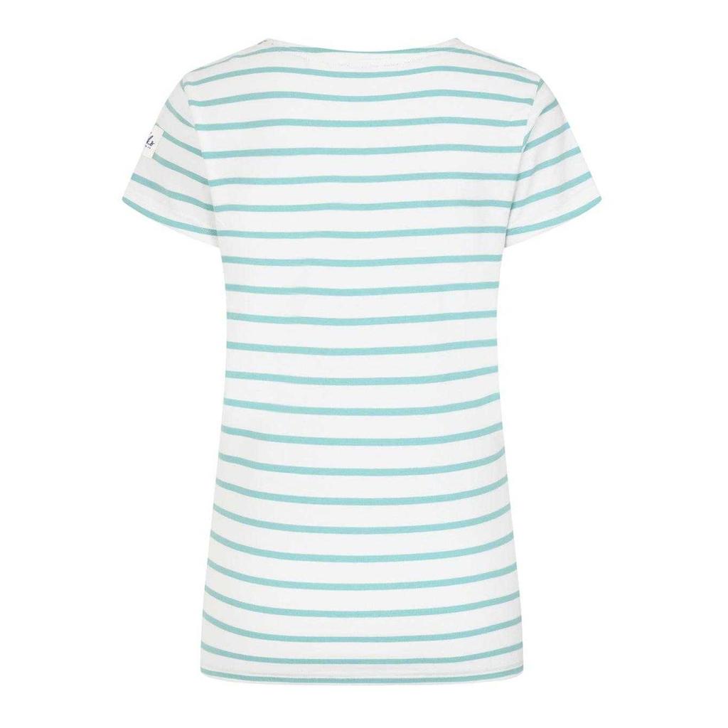 Lazy Jacks Womens/Ladies Breton Contrast Striped Short-Sleeved T-Shirt