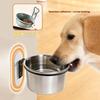 1 Stück Wandmontierte Hundeschüssel Faltbar Edelstahl Erhöhte Hundefutter- und Wassernäpfe Verstellbare Höhe Wandmontiert Katze Futter