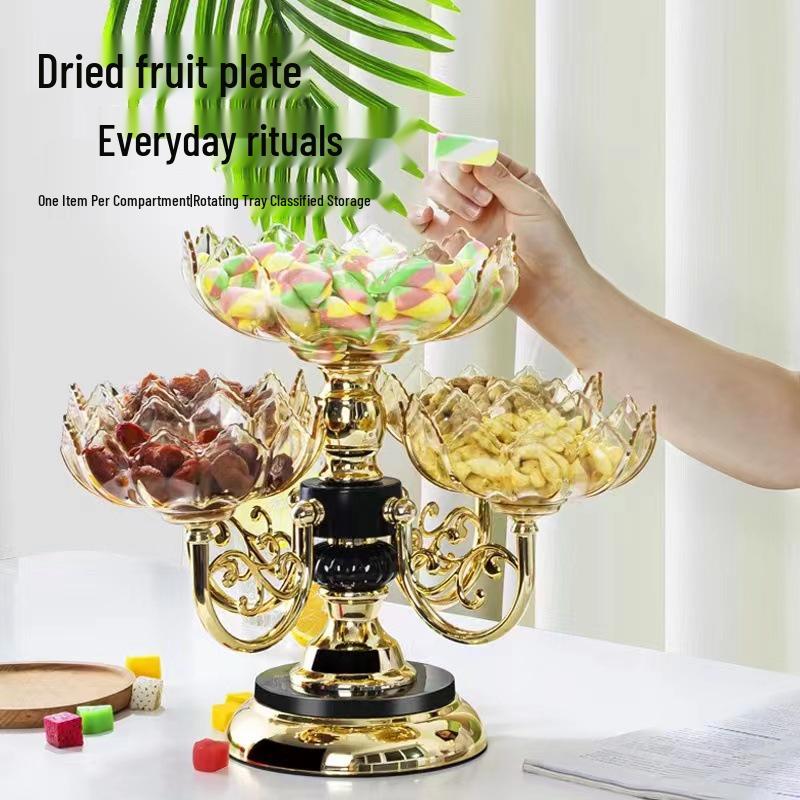 2025 Rotatable Multi-Layer European Fruit & Snack Plate