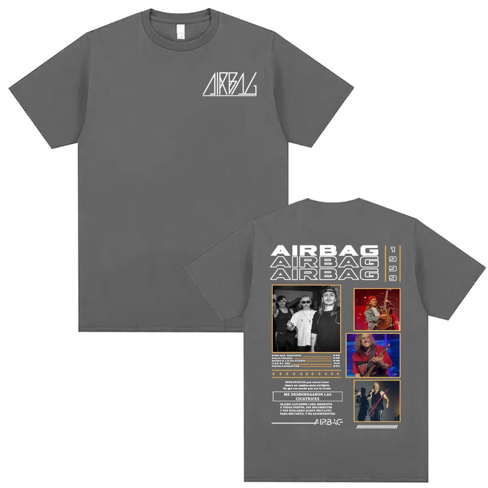 Airbag Anarquia En Buenos Aires Album Tour T Shirts Mens Clothing Harajuku Hip Hop Summer Shirt Cotton Casual Oversized T Shirt