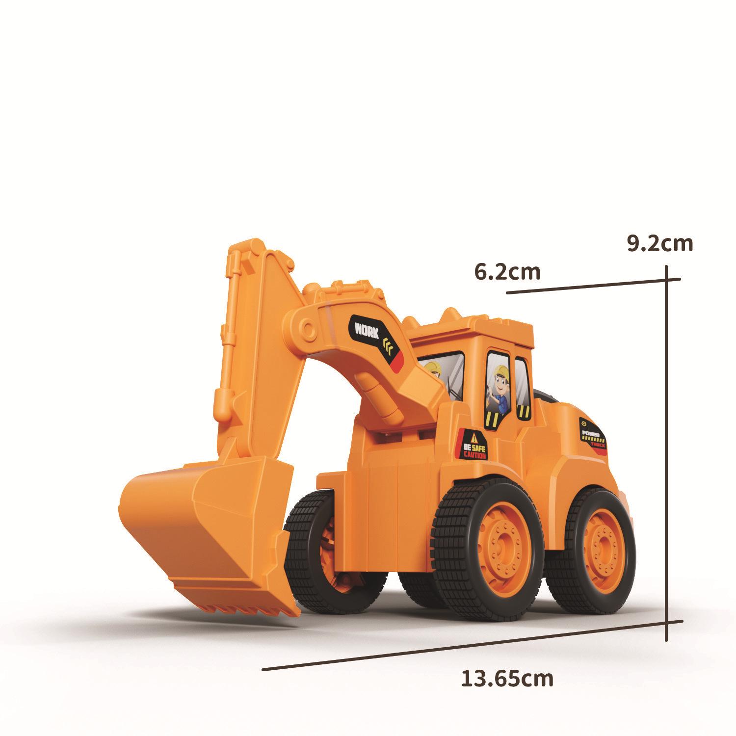 

Детский игрушечный инженерный экскаватор с нажимным механизмом - Инерционная модель транспортного средства для мальчиков