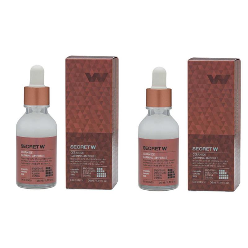 ENOUGH 5 types de secrets avec série d'ampoules pour éclaircir/carming/peptide/hyaluronique/soin des pores 30 ml (20 Options)