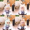 Labubu Plush Bunny Keychain With Overalls For Kids And Collectors
