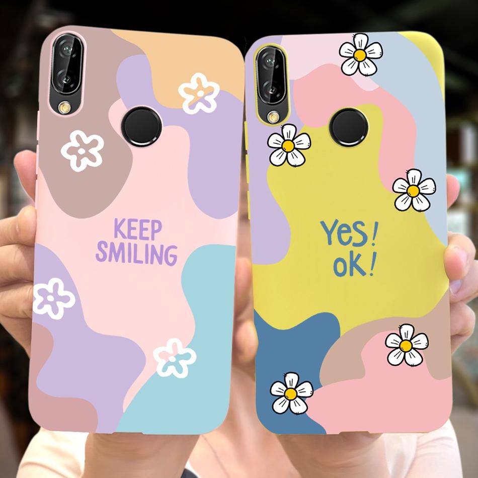 For Huawei P20 Lite Case Nova 3e ANE-LX1 ANE-LX2 Cute Cartoon Candy Color Silicone Phone Cases For Huawei P20lite Soft TPU Cover