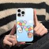 Cute Bubu Dudu Cartoon For IPhone 17 16 15 14 13 12 11 Plus Pro Max Satin Colorful Glossy Surface Phone Case