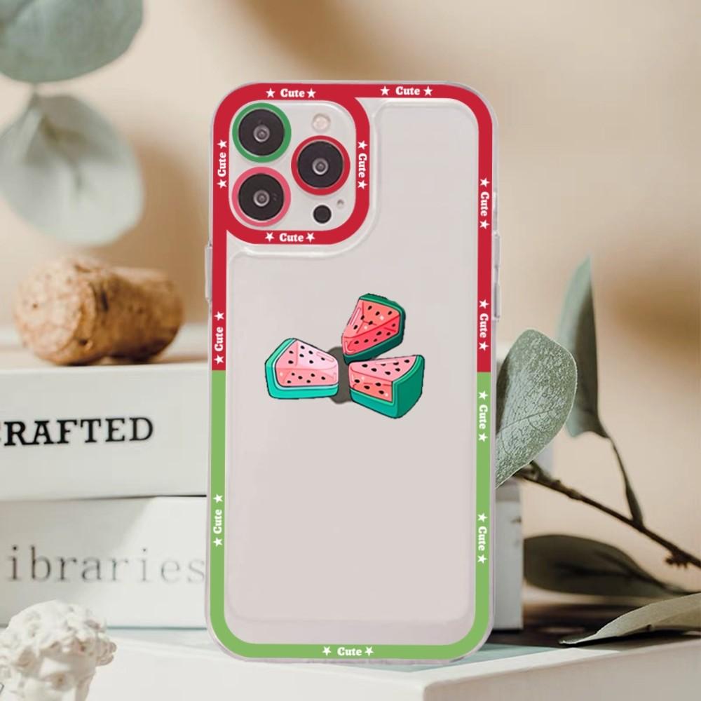 Watermelon Pattern Phone Case For Samsung S 20 21 22 23 Lite Plus Ultra Clear Mobile Cover Funda