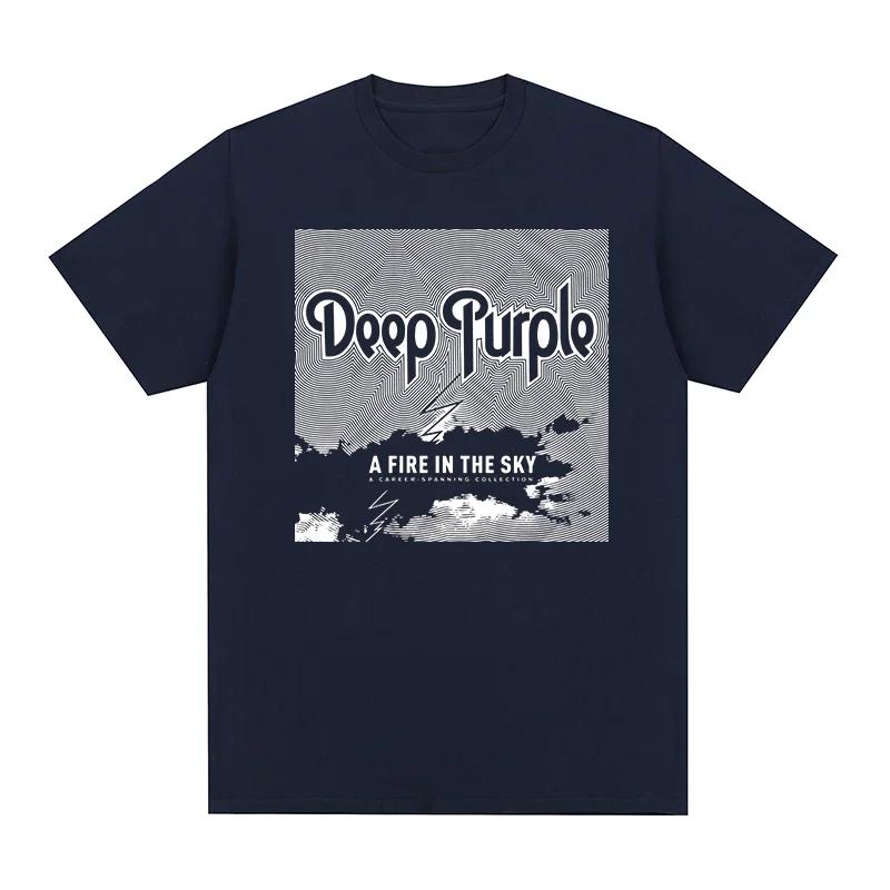 Deep Purple Vintage T-shirt Rock Band Graphic Retro Logos Breathable Cotton Men T Shirt Tee Tshirt Womens Tops