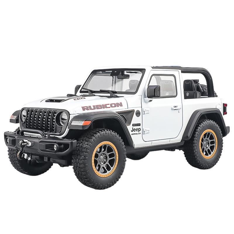 1/18 Jeep Wrangler Rubicon Off Road SUV Alloy Diecast Model Car Desktop Display Collectibles Ornaments Holiday Present for Boys