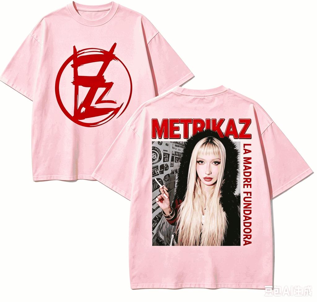 Metrika For Fan Gift Tshirt Unisex Unisex Harajuku Oversizedunisex Short Sleeve Streetwear High Quality Couples Soft Comfortable