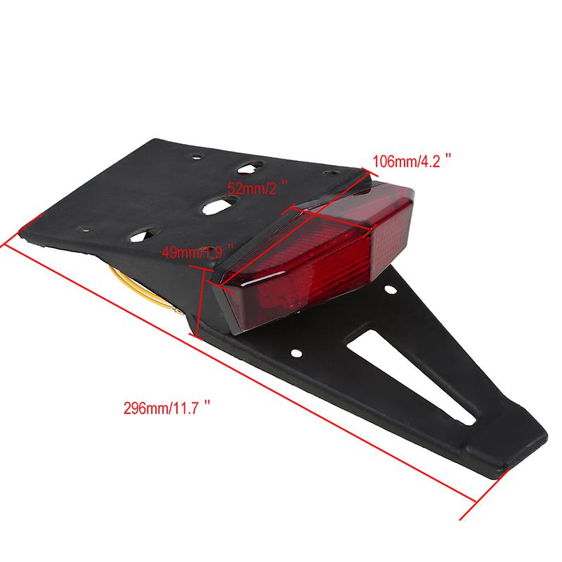 Red Lens Rear Fender Tail Brake Stop Light For KTM XR400 CRF250 CRF450