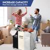 Large Laundry Basket, Freestanding Laundry Hamper, Collapsible Tall Clothes Hamper with Handles for Dirty Clothes