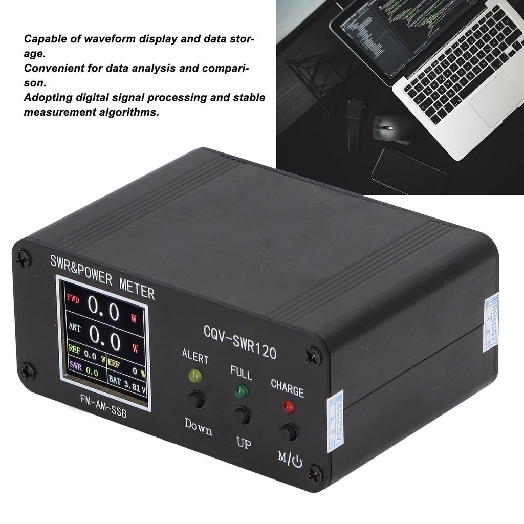SWR Frequency Meter SWR Meter SWR Tester SWR Power Meter 120W Digital Display Standing  Meter Frequency Tester for FM AM SSB