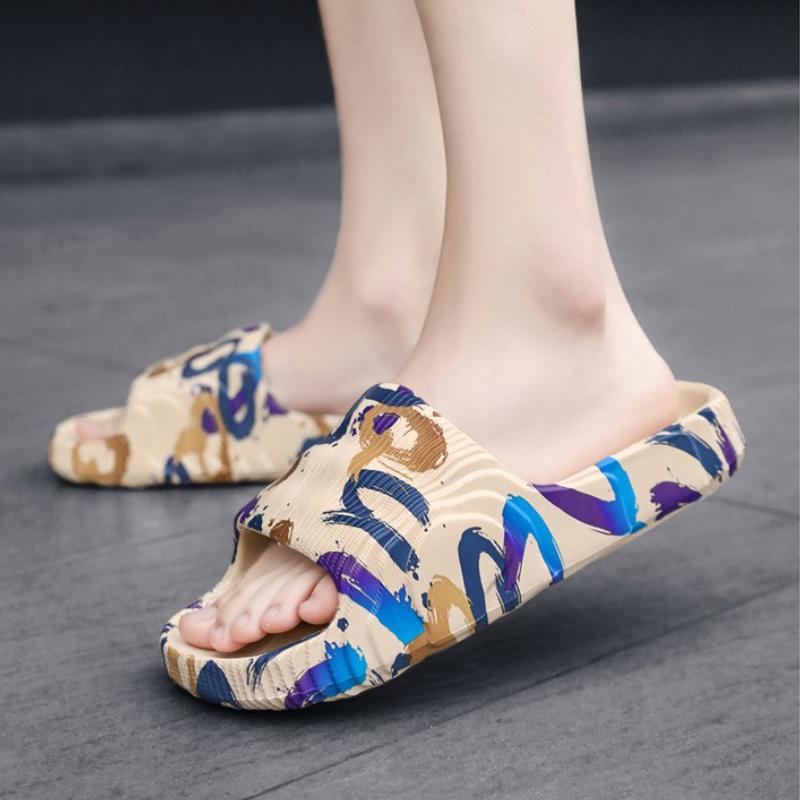 Originální pánské pantofle Platforma Nazouvací Domácí Tiché Lehké Pantofle Léto Městská Chůze Venkovní Plážové Ležérní Sandály pro Muže Sandalias