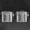 1.2 1.5 1.8L Coffee Bean Jar Airtight Canister Sealed Stainless Steel With Spoon One Way Valve Cannister Coffee Storage Kitchen
