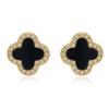 S925 Sterling Silver Four-Leaf Clover Stud Earrings: Luxurious, Versatile Design for Women