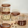 900ml Transparent Glass Storage Jar Multi-functional Home Use Candy Coffee Bean Medicinal Herb Storage Bottle Kitchen Glass Jar