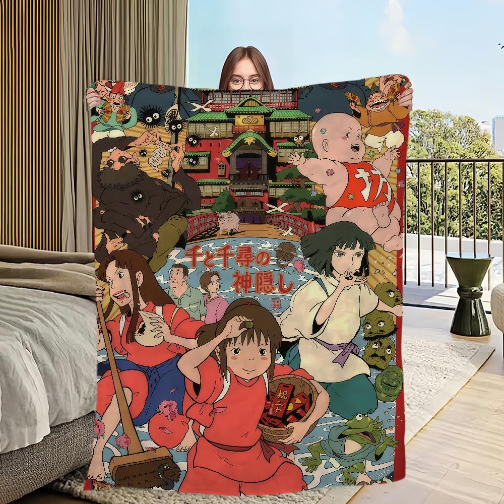 Flannel warm comfort style  romance soft plush blanket retro for sofa Japanese living room Classic office bedroom travel gift