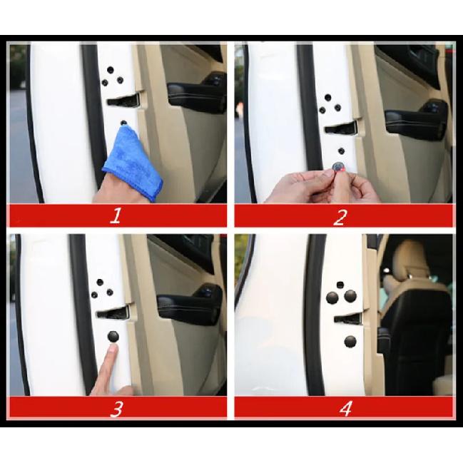 12Pcs Car Door Lock Screw Protector Cover For Volvo S40 S60 S80 S90 V40 V60 V70 V90 XC60 XC70 XC90