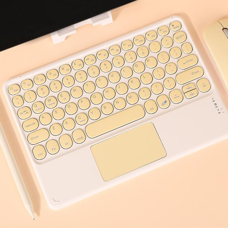 Bluetooth Wireless Keyboard With Touchpad Hebrew Spanish Korean For iPad Pro Air for Huawei Android Windows Tablet
