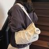 Large Capacity Nyl Cloth Ladies Crossbody Bag Candy Color Pleated Design Women's Shoulder Bag Portable String Female Handbags