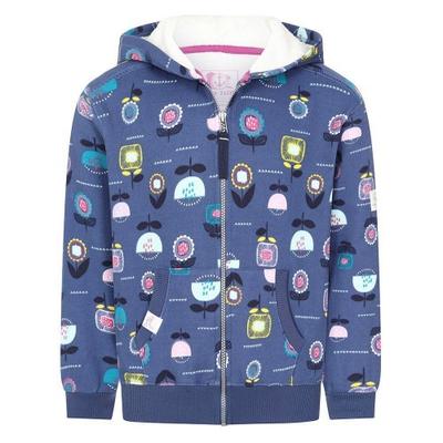 Lazy Jacks Childrens/Kids Flowers Full Zip Hoodie