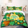Four Leaf Clover Duvet Cover Four Leaf Clover Background Theme Duvet Cover Suitable For Children Kids And Adults Soft And Warm