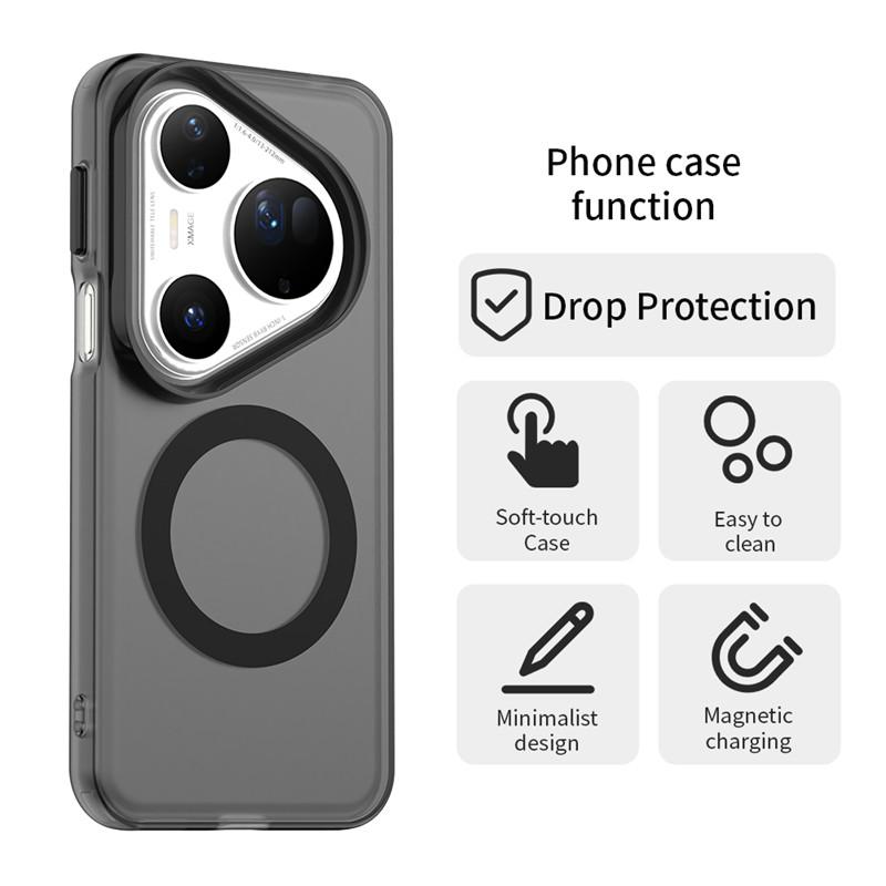 Magnetic For Huawei Pura 80 Ultra Case Magsafe Wireless Charging Cover Huawei Pura 80 Pro+ Pura 80 Ultra Matte PC Phone Cases