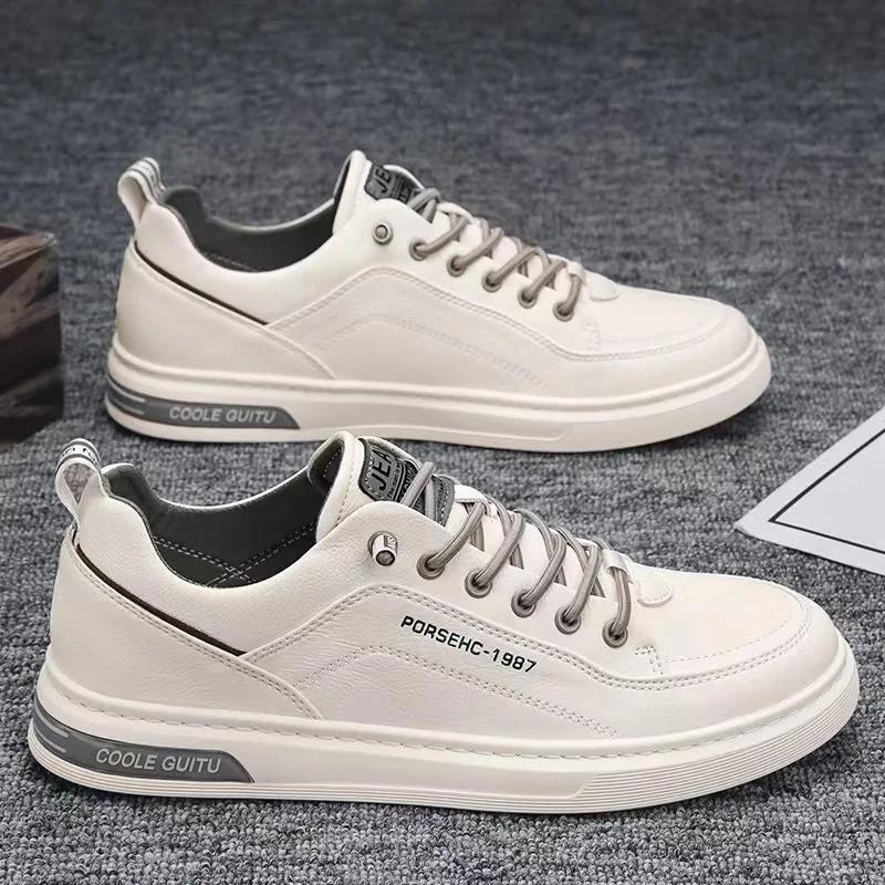 Men Vulcanized Shoes Spring Casual Sneakers Thick-soled Non-slip Walking Shoe Designer Running Shoe for Men Zapatillas De Hombre