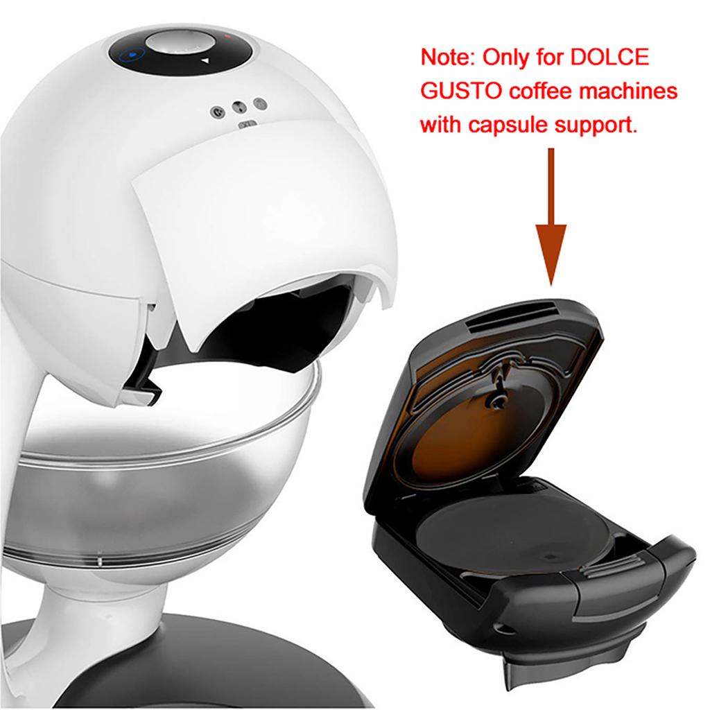 Stainless Steel Fillable Coffee Capsules Reusable Coffee Capsule Cup Filter Set Compatible with DOLCE GUSTO EDG Lumio