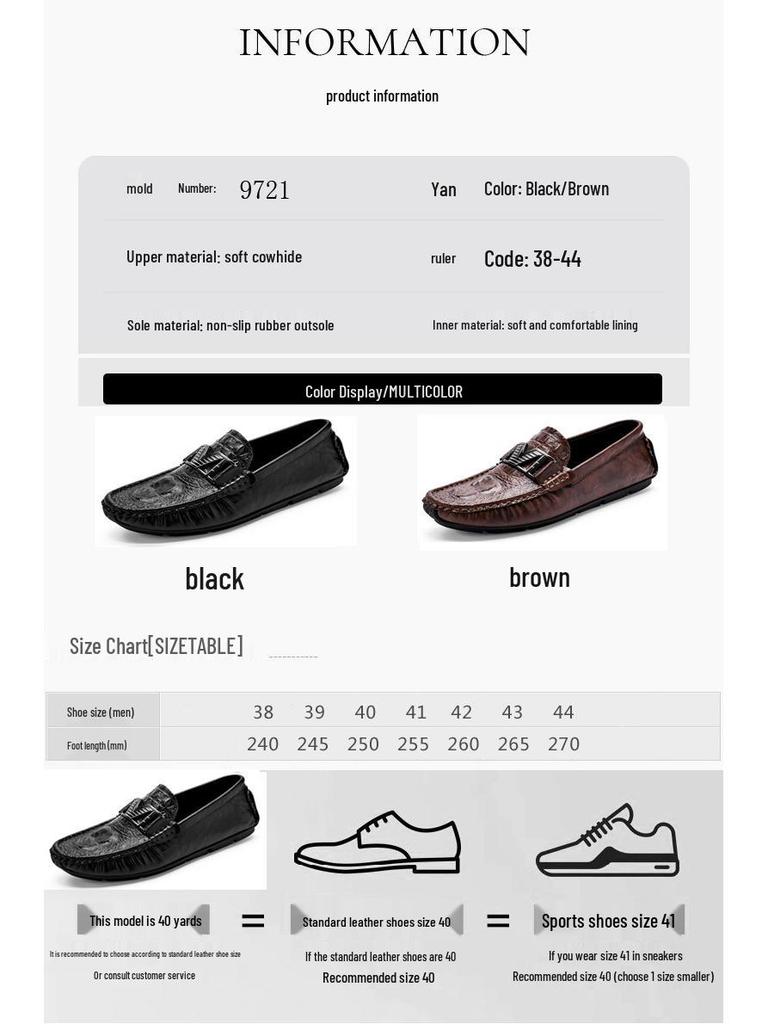 Herren 2025 Echtleder Britische Business Slipper - Atmungsaktiv, Weiche Sohle Freizeit Bohnenschuhe