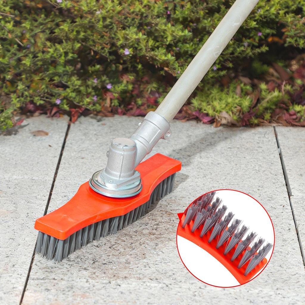 Lawn Mower Cleaning Brush Heavy Duty Scrubber Lawn Mower Scrub Brush Universal Garden Weeding Brush for Deck Garden Yard Floor