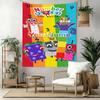 Numberblocks Personlig Dit Navn Vægdekoration Vægtæppe Kunst Til Kæledyrs Mindesmærke Fødselsdag Bryllupsfest Baggrund Familiegave