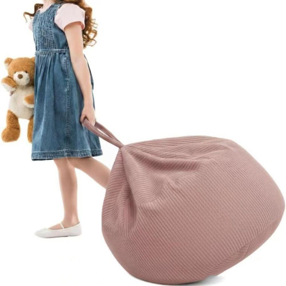 Washable Cover Bean Bag Cover Corduroy Sofa Chair Cover Beanbag Slipcover  for Small Space