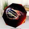 Arsenal F.C Print Automatic Open Close Umbrella, Portable Foldable Umbrella, for Outdoor Commute Camping Trip, Ideal Birthday Gift