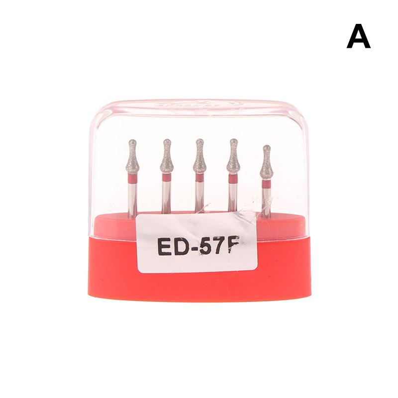

5 шт./коробка Стоматологический контурный триммер для зубов Стоматологический алмазный бор Ed-57F/Ed-57F, Iso 507/024 A