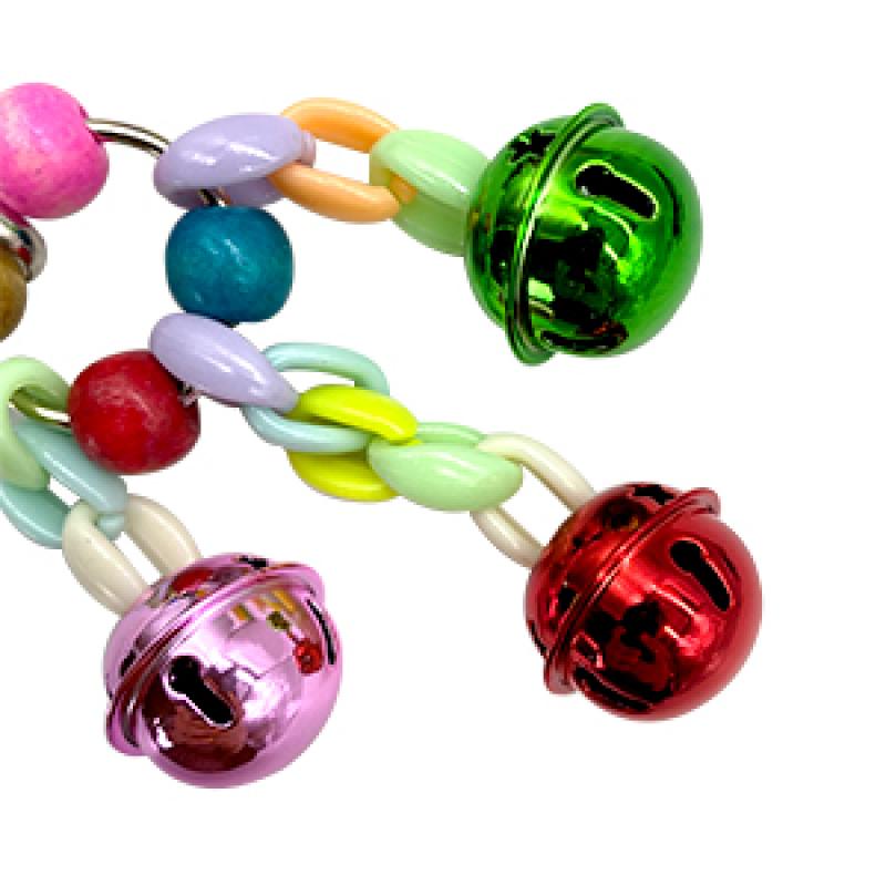 8 Stück Vogelschaukel Kauspielzeug- Papageien Hängematte Glockenspiel Geeignet für kleine Sittiche, Nymphensittiche, Aras, Finken, Wellensittiche, Papageien, Unzertrennliche