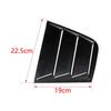 For Dodge Charger 2011 2012 -  Rear Window Louver Shutter Cover Side Vent Trim Windshield Decoration Cover Car Accessories