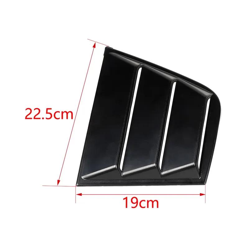 For Dodge Charger 2011 2012 -  Rear Window Louver Shutter Cover Side Vent Trim Windshield Decoration Cover Car Accessories
