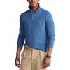 Polo Ralph Lauren SS24 Embroidered Long Sleeve Polo Shirt With Small Pony Logo Men Polo Shirts Blue 710680790-048