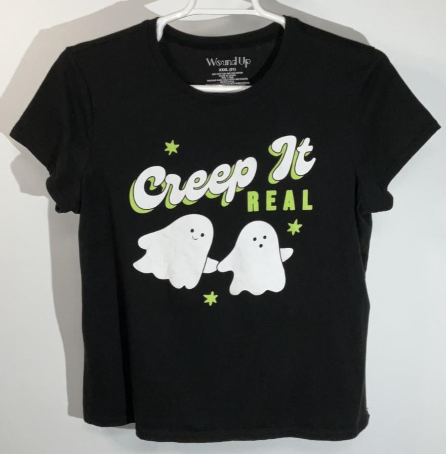 Creep It Real Short Sleeve T-Shirt Women s 3XL Black S