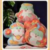 Double Printed Cartoon Face Year Of The Snake Throw Pillow Mascot Toy Cushion