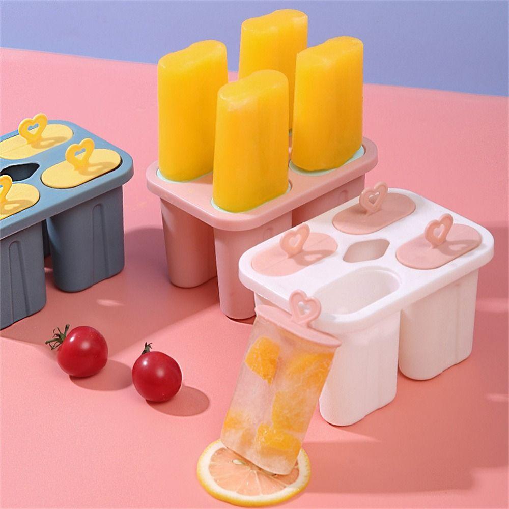 Easy Release Popsicle Mold BPA Free Ice Pop Make Reusable Ice Cream Mould Kitchen