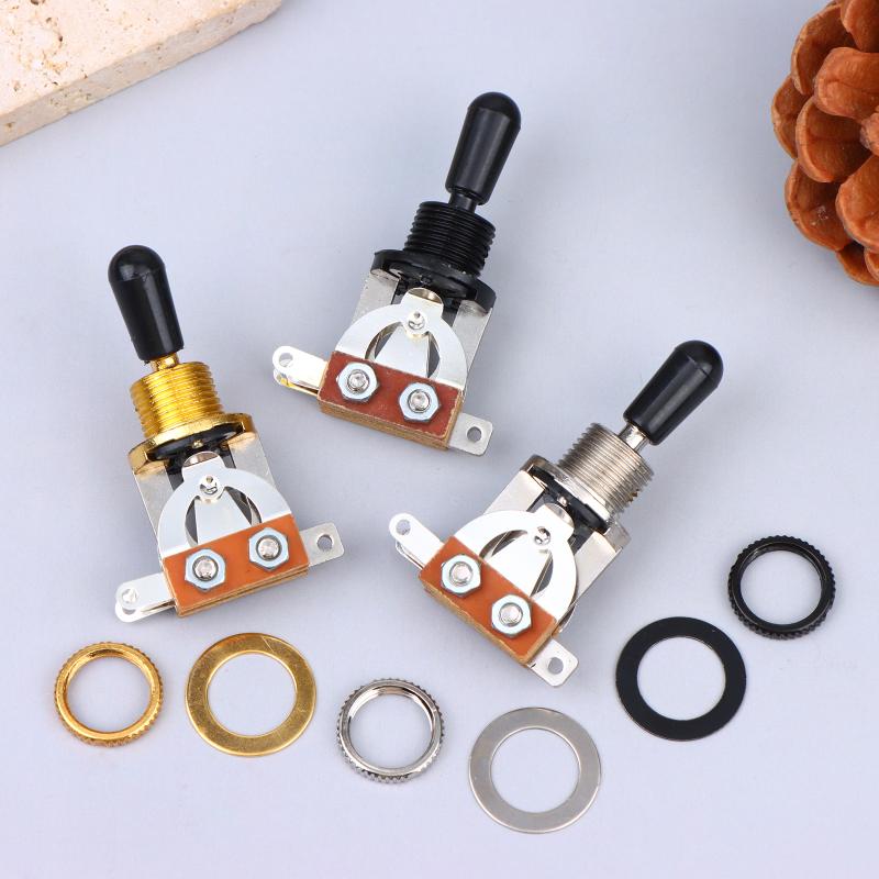 3 Way Toggle Switch For Electric Guitar 3 Gear Switch With Tip Cap Electric Guitar Pickup Selector Switch Accessories
