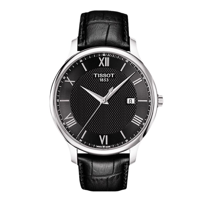 

Tissot Tradition Men s Swiss Quartz Leather Strap Watch