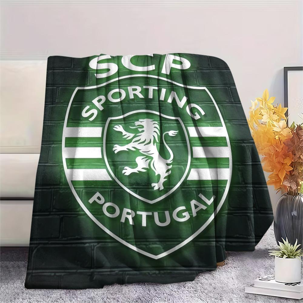 Sporting CP Print Flannel Blanket, High Quality Comfortable for All Seasons, Home Decor, Warmth and Comfort, Perfect for Christmas Gifts