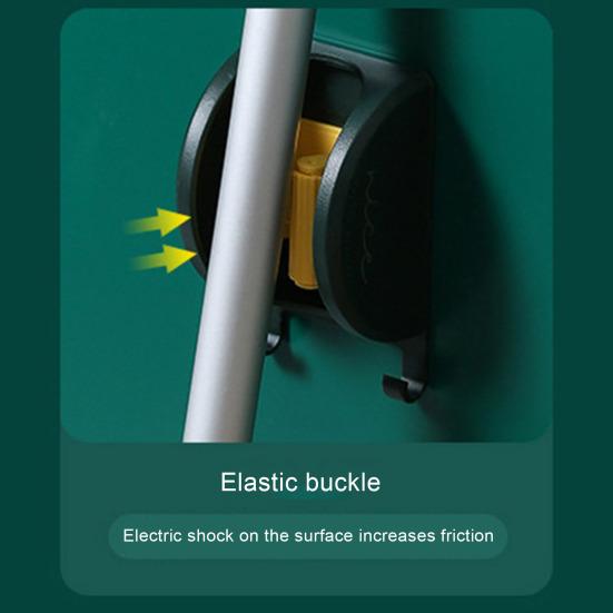 Wand-Montiert Mop Organizer Haushalt Wasserdichte Mop Lagerung Rack Stanzen Kostenloser Besen Aufhänger Haken Reinigung Werkzeug