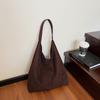 Large-capacity tote bag, women's Korean version, high-end sense, trendy commuting, simple and versatile shoulder bag.